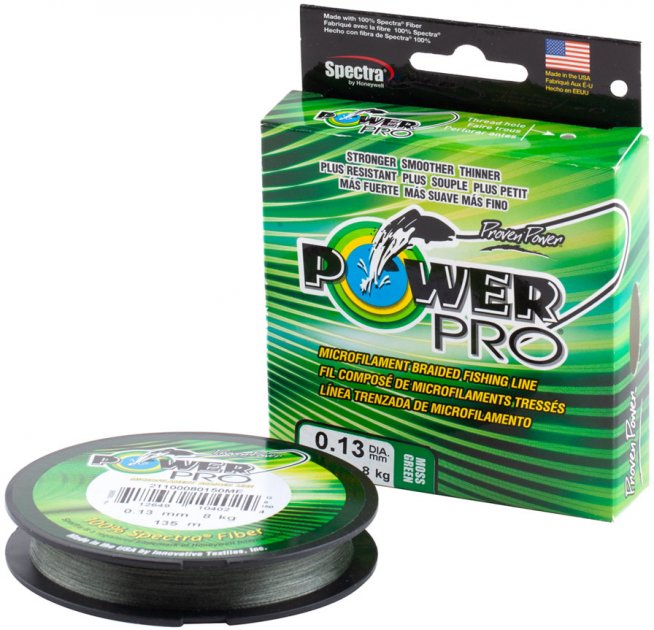 Шнур Power Pro Moss Green 455m 0.28mm 44lb/20.0kg (1013-2266.95.73)
