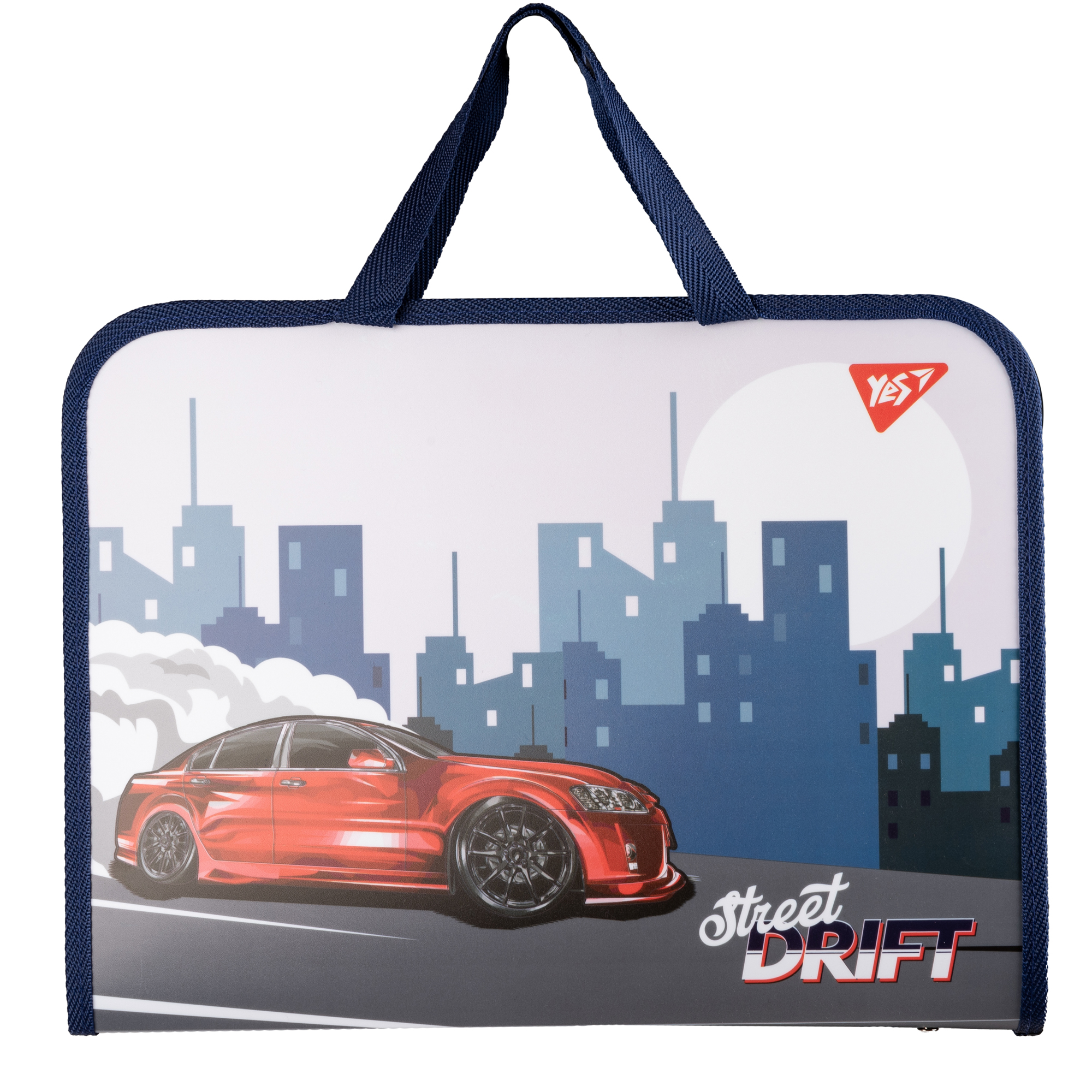 Папка-портфель YES FC на блискавці з тканинними ручками Drift Attack (492245)