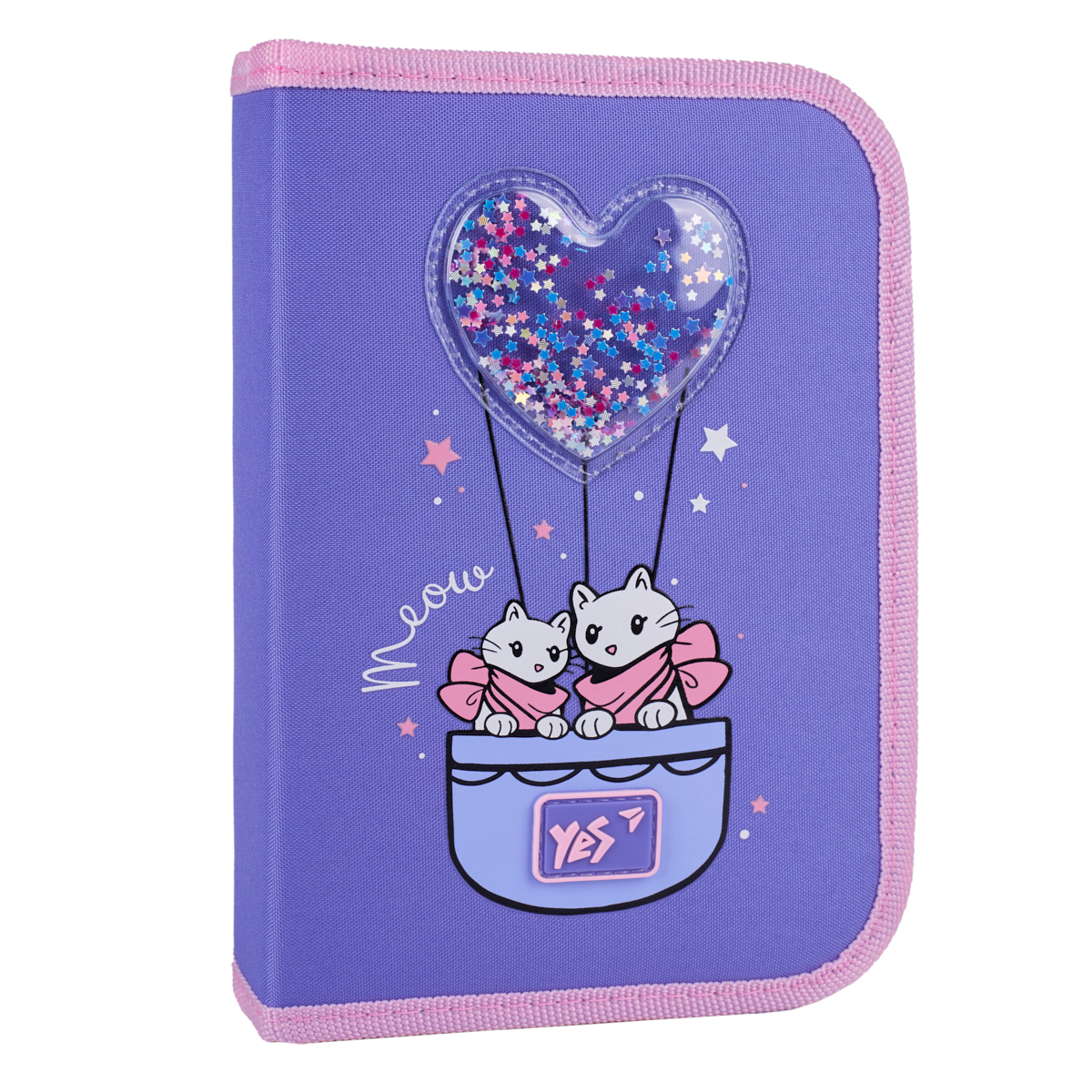 Пенал одинарний YES HP-04 Purr Meow 14х21х4 см Різнокольоровий (533624)