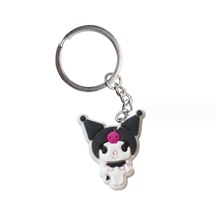 Брелок гумовий Bioworld Куромі посміхається Kuromi Моя Мелодія Onegai My Melody (23153)