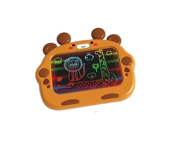 Дошка для малювання Cibi-Inn 6 маркерів 6 трафаретів Коричневий (154695)