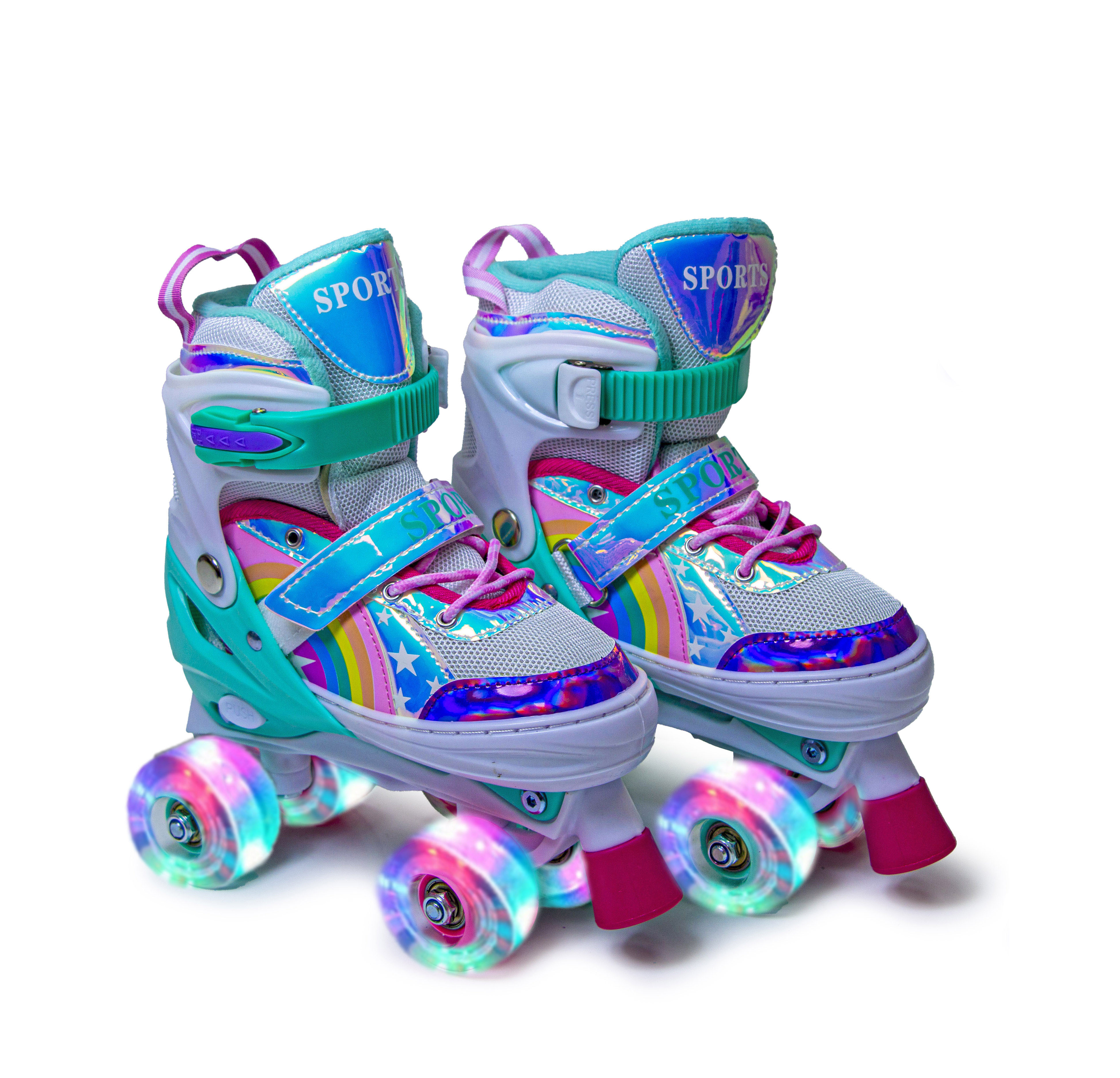 Розсувні ролики квади Scale Sports 34-37 Rainbow Tiffany (1962757043)