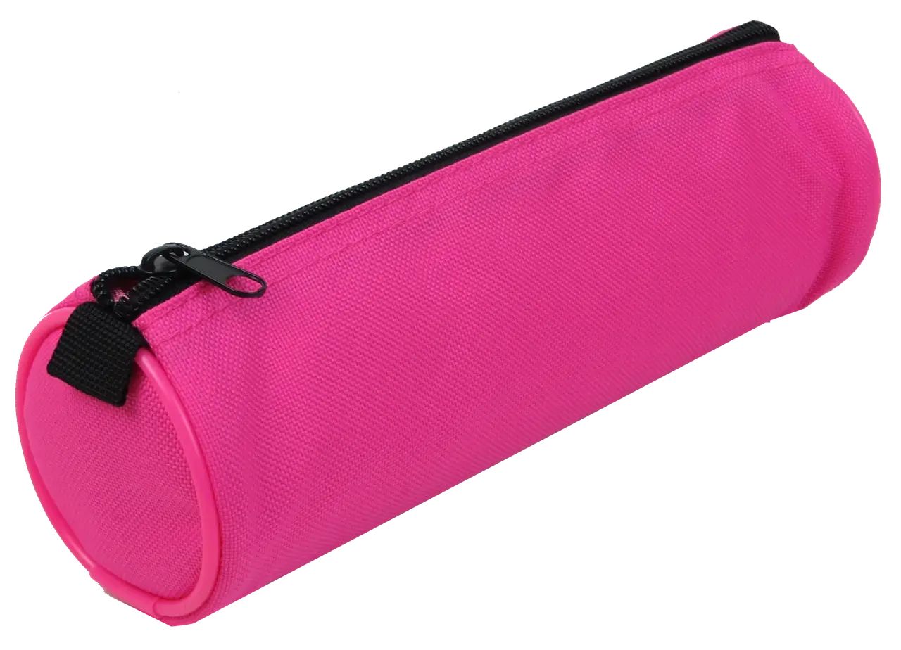 Пенал шкільний supersumka Conso циліндрічний 22х7х7 см Рожевий (0520000014w-1 pink)