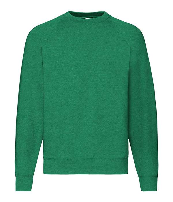 Реглан Fruit of the loom Classic raglan sweat 2XL Зелений (62-216-0)