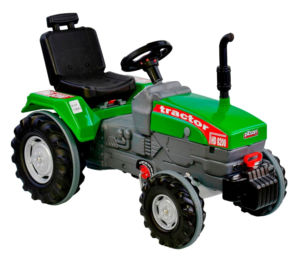 Трактор з педалями великий Pilsan 102х54х66 см Зелений (76443)