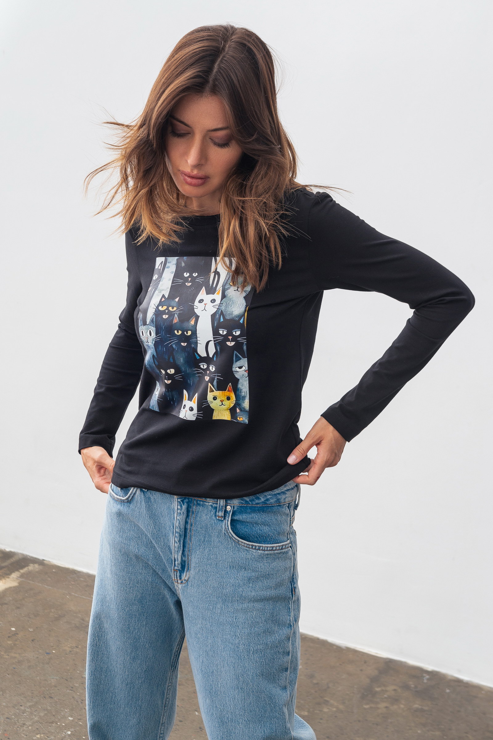 Лонгслів Lesia Мелік 01 Чорний 50 (14930000050)