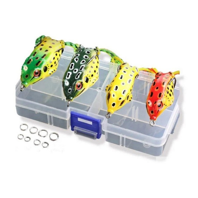 Набір воблерів на хижу рибу Nervous Frog 4 шт Stenson