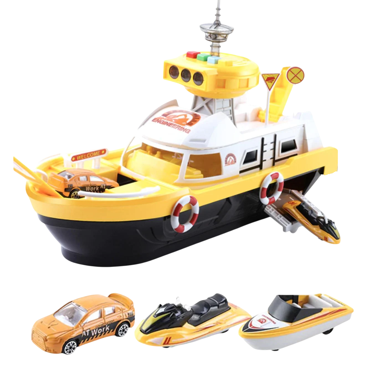 Ігровий набір Six-Six Zero Корабель 1:64 Жовтий (160687)