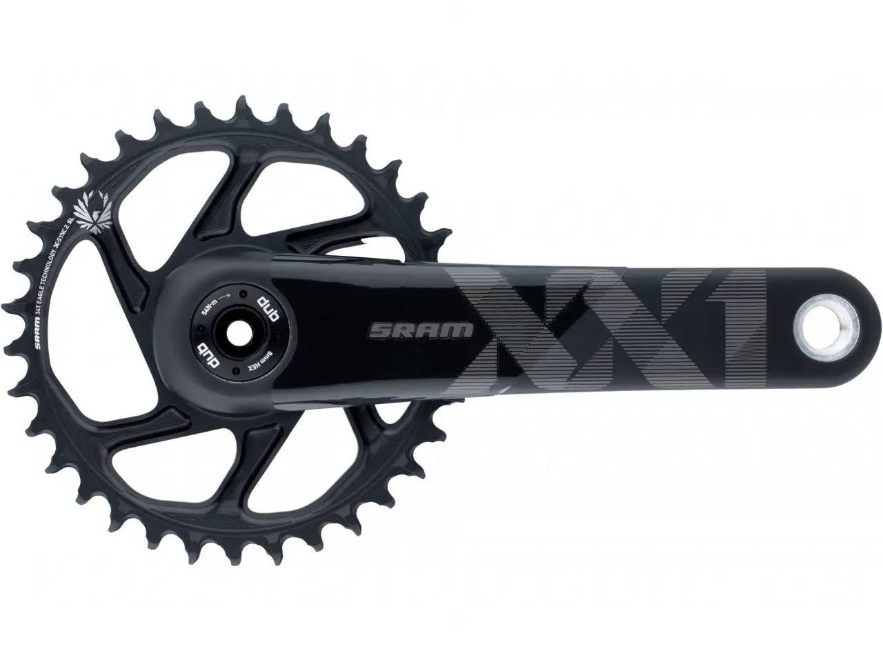 Шатуни Sram XX1 Eagle Boost 148 DUB 175 12 шв 34T X-Sync 2 Black (1052-00.6118.526.006)