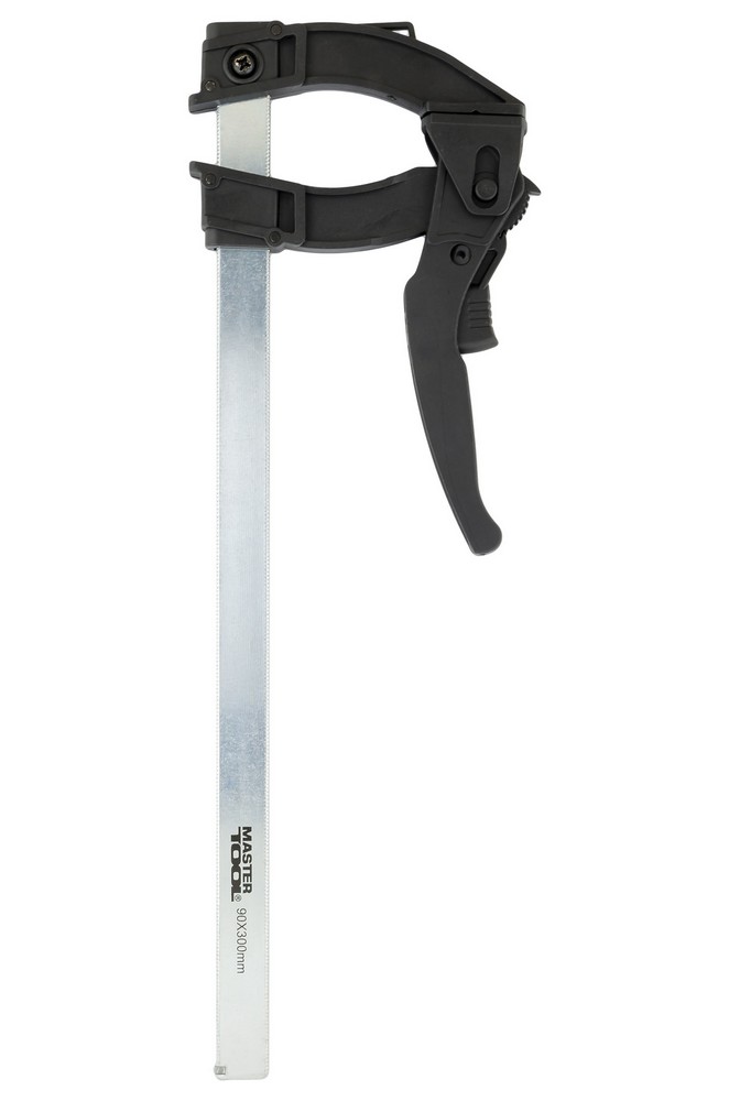 Струбцина рейкова швидкозатискна MASTERTOOL GM тип F 300х90 мм сила затискання 600 Н (07-0015)