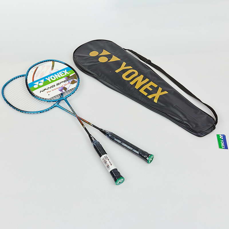 Набір для бадмінтону 2 ракетки в чохлі YONEX BD-8397 Blue (LI10225)