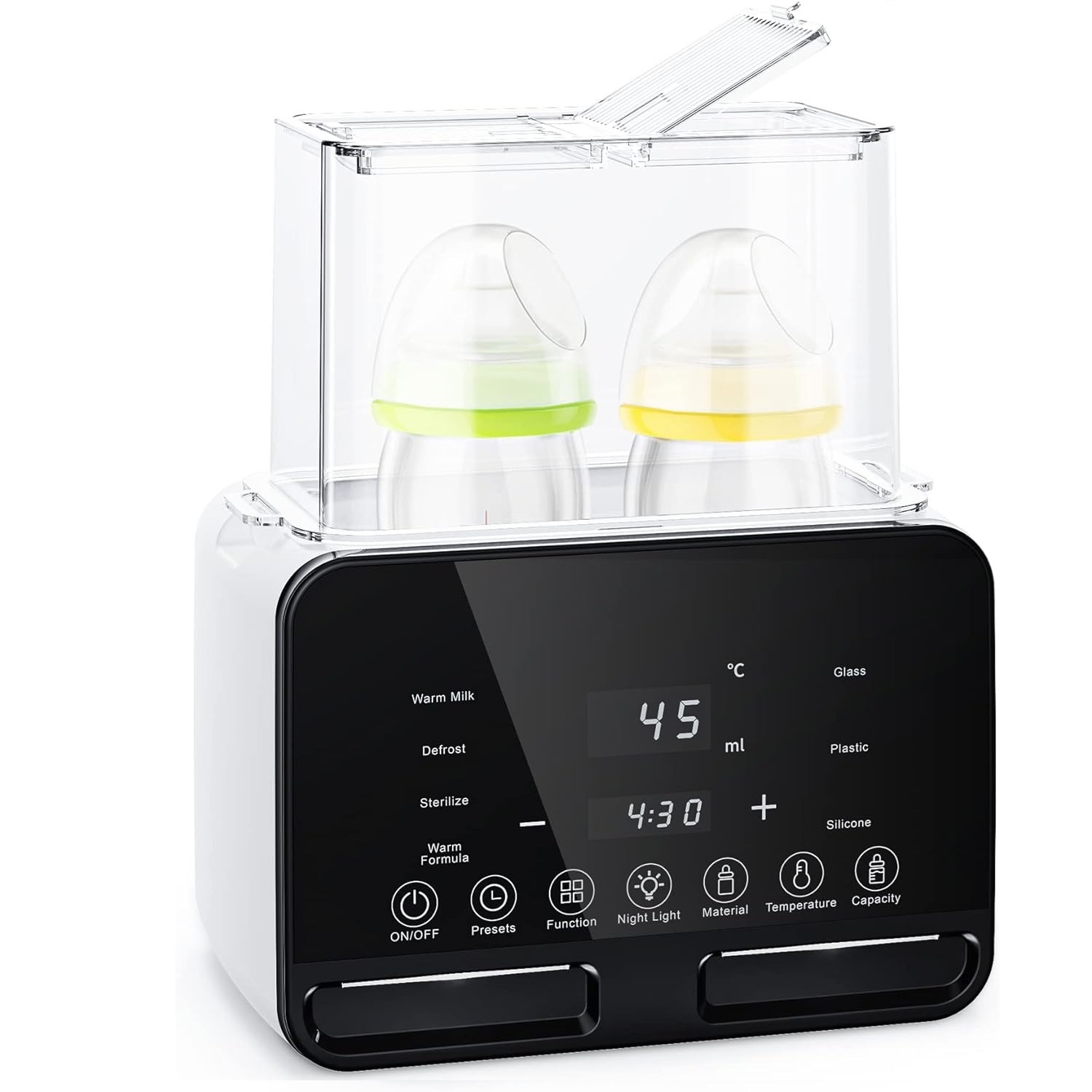 Стерилізатор і підігрівач для дитячого харчування A1 5в1 на 2 пляшечки