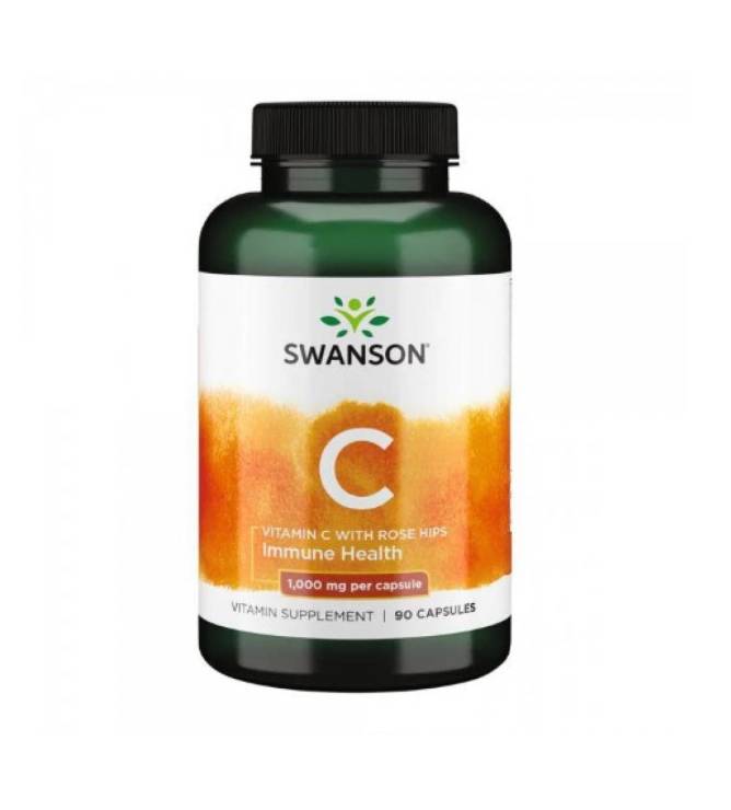 Вітамін C Swanson Vitamin C with Rose Hips 1000 mg 90 caps (1086-100-66-6615636-20)