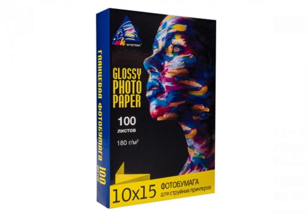Глянцевий фотопапір INKSYSTEM Glossy Photo Paper 180g 10x15 см 100 шт