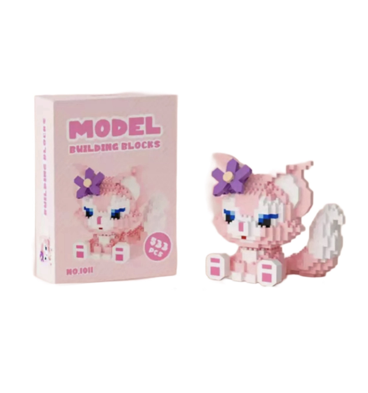 Конструктор OEM Model 3D Lina Bell 9 см 564 деталей Рожевий (M1011)