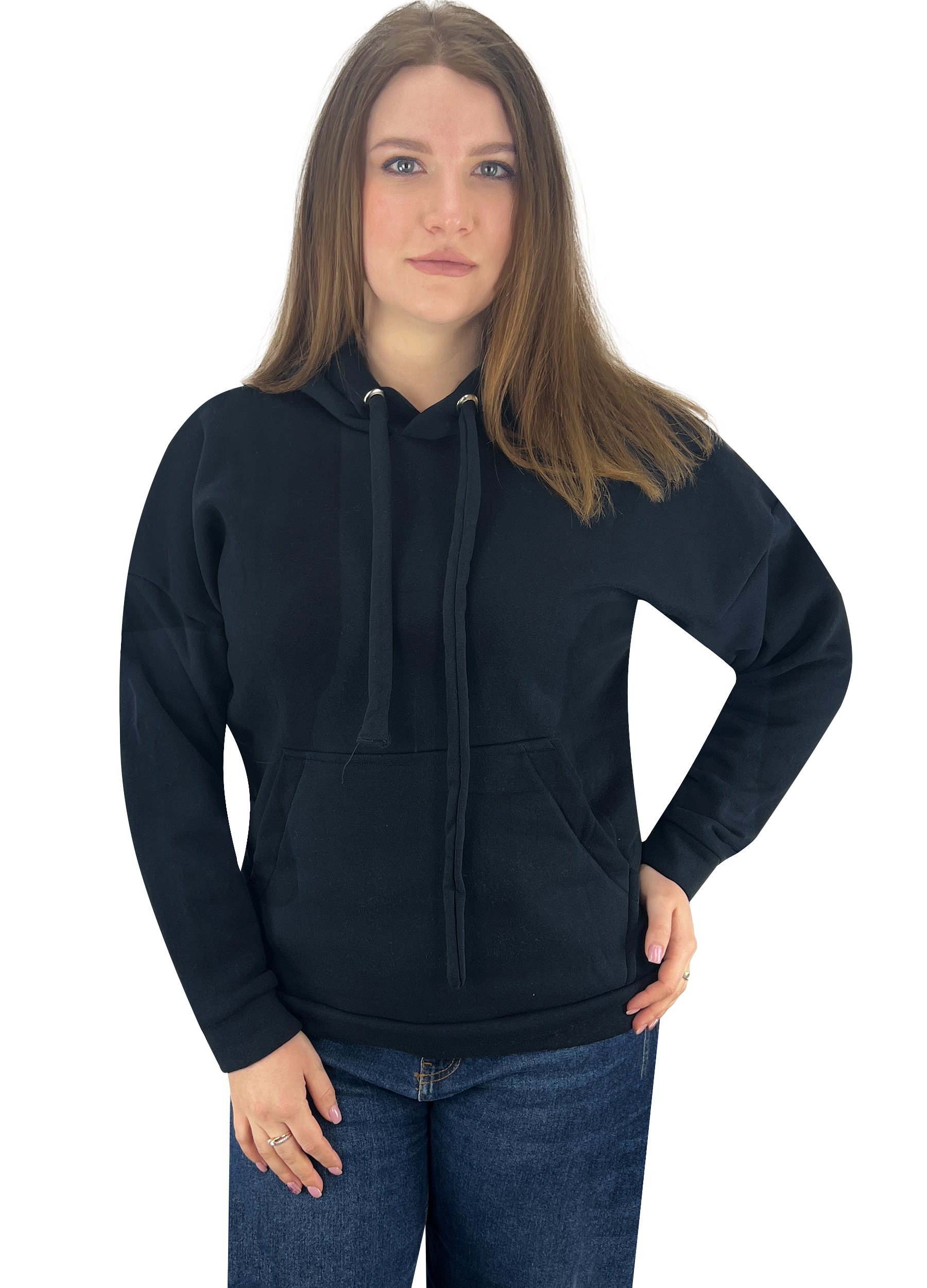 Худі жіночий Модельер 30345 42 Темно-синій (16185)