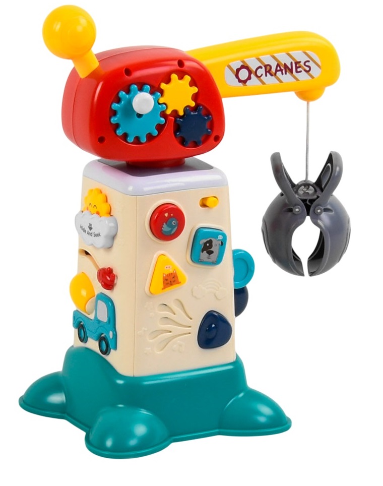 Музична гра Yanger Вантажопідйомний кран 14х12х30 см Різнокольоровий (104642)