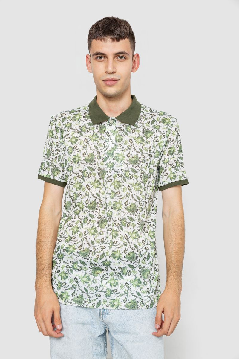 Поло чоловіче AGER S Молочно-зелений (247R304)