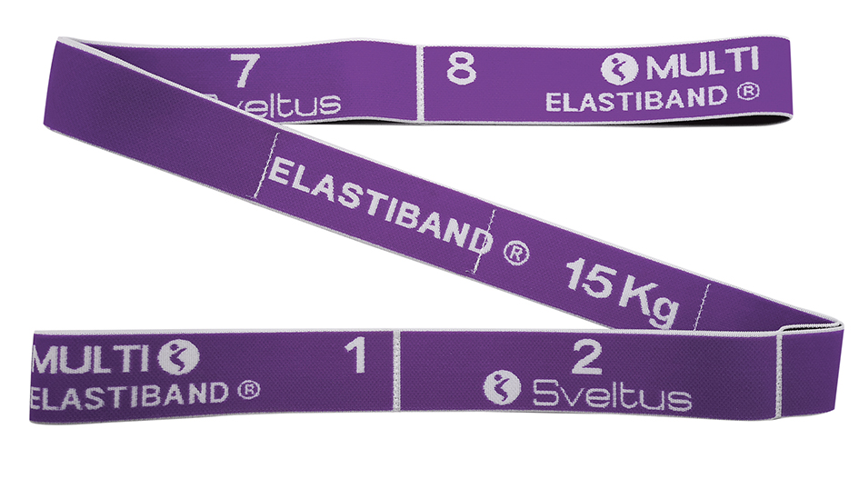 Еспандер для фітнесу Sveltus Multi Elastiband Фіолетовий 15 кг QR код (SLTS-0033)