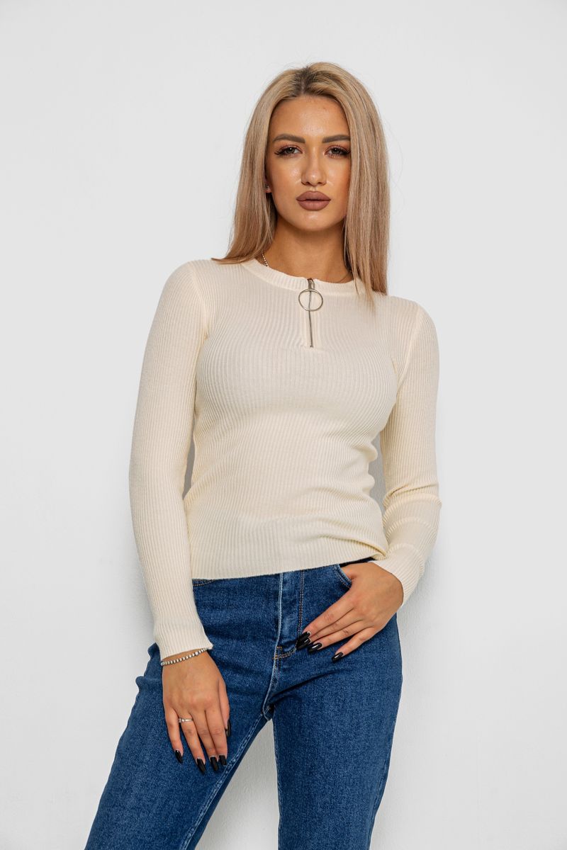 Жіноча кофта AGER Кремовий 204R003 S-M (112693_823493)