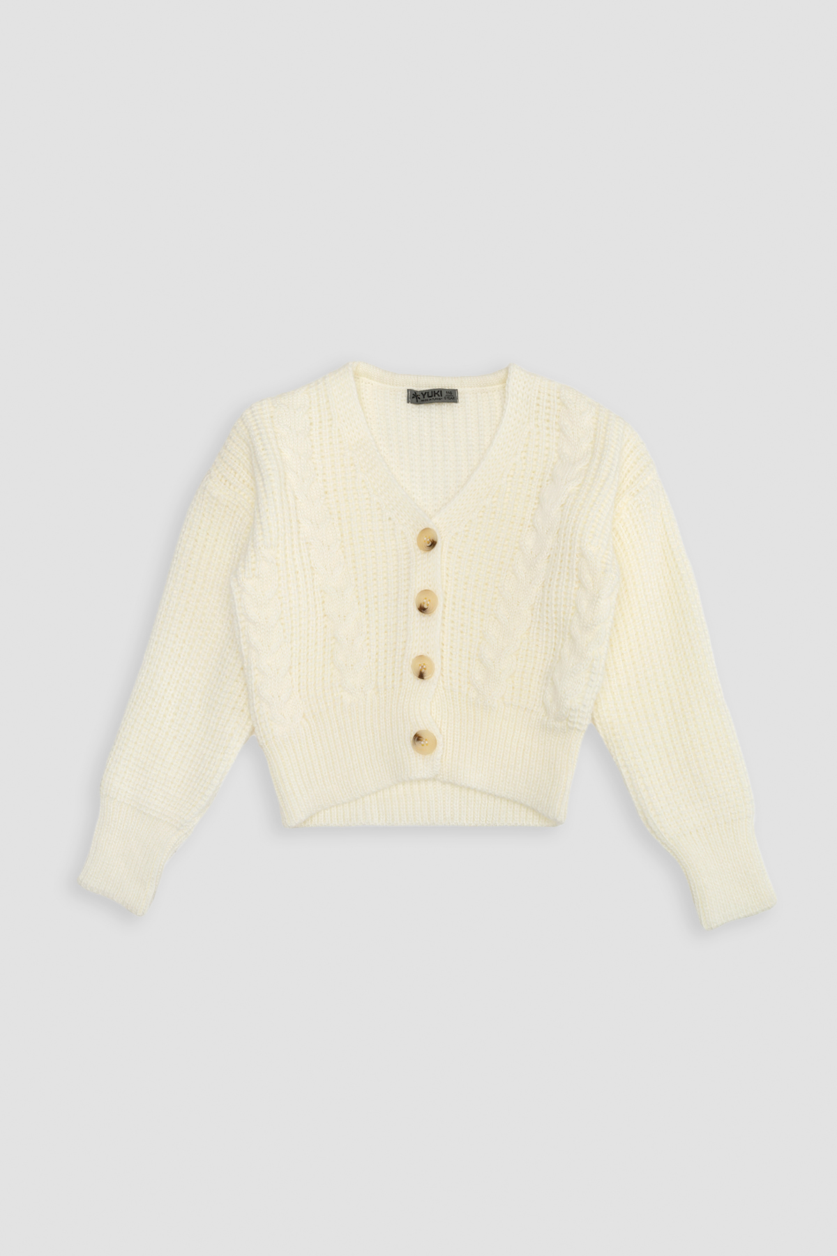 Кофта для дівчинки Yuki 116 см Молочний ЦБ-00257122 (SKT001012001)