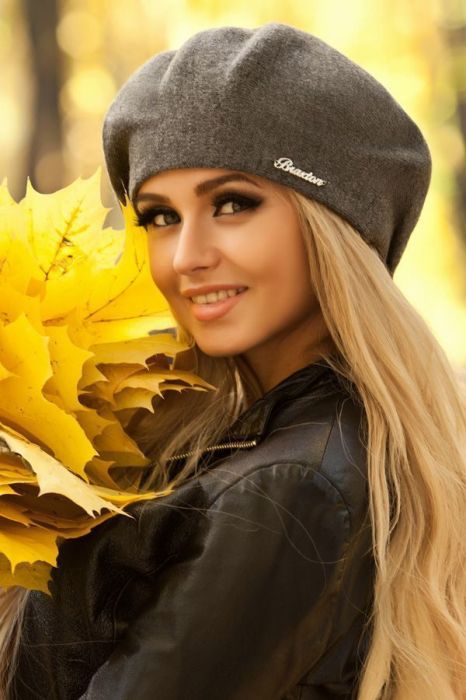 Берет "Беата" Braxton темно-сірий меланж 56-59
