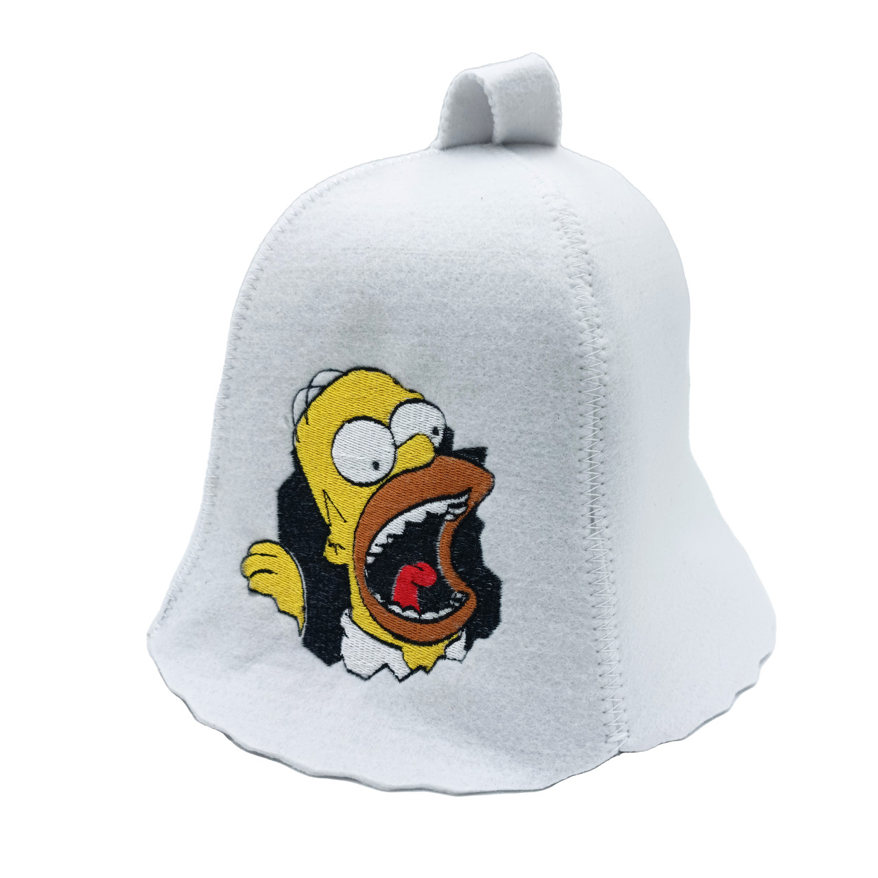 Лазнева шапка Luxyart Гомер штучний фетр Оne size Білий (LA-655)