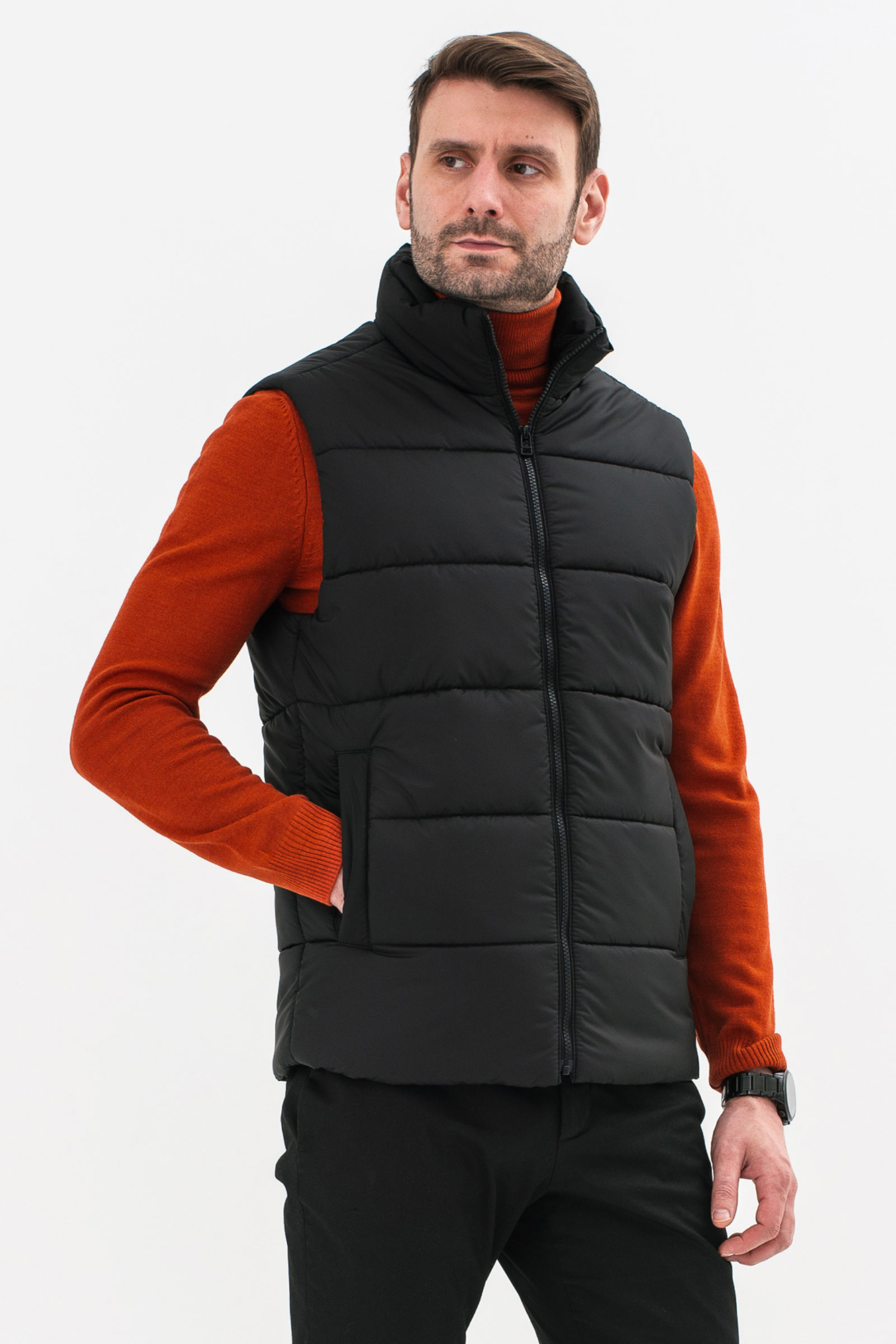 Чоловіча жилетка Sun's House XL Чорний (4821461150532)