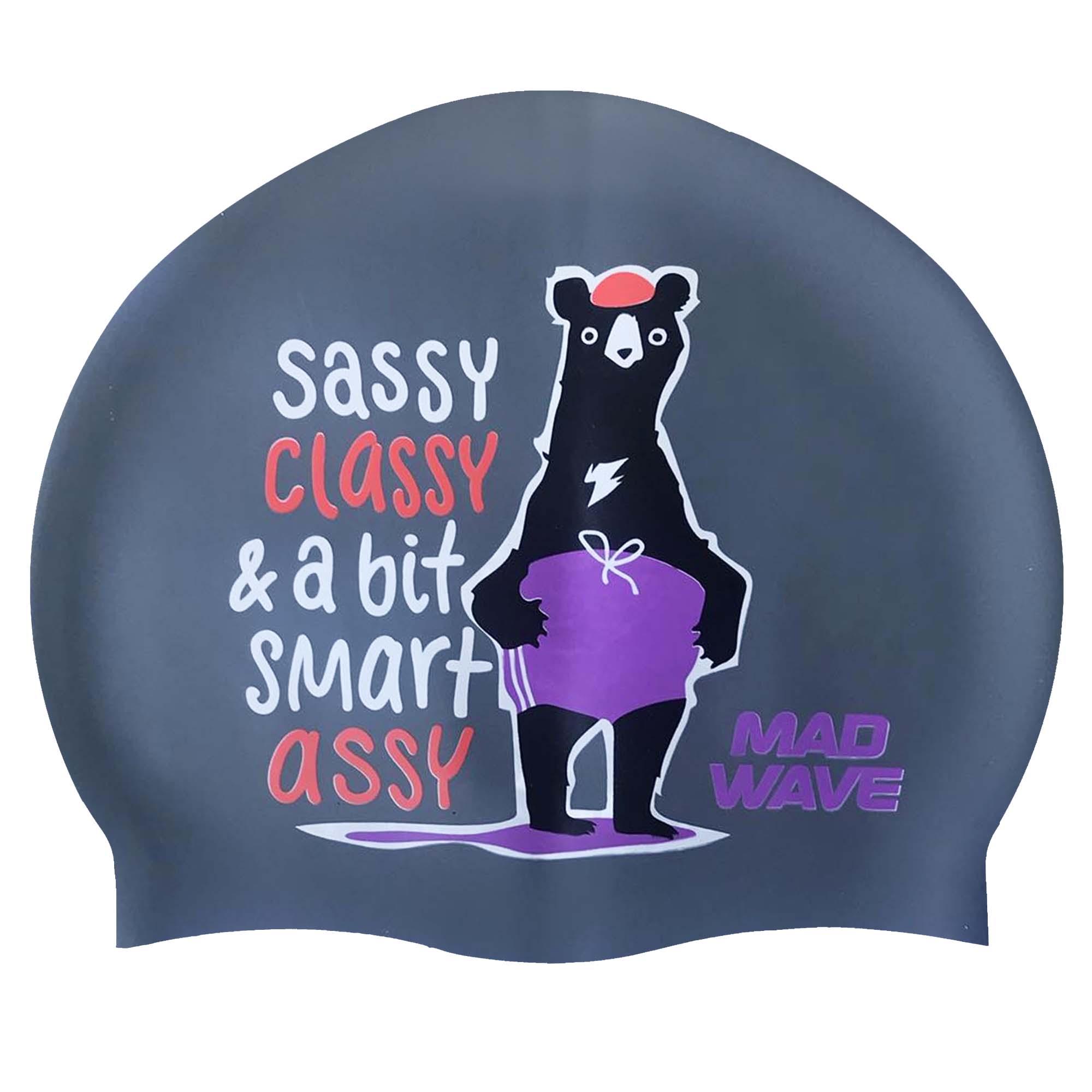 Шапочка для плавання силіконова юніорська MadWave Junior SMART ASSY M057002 Сріблястий