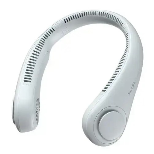 Портативний вентилятор на шию No Brand Neck Cooler з акумулятором 4000 mAh Білий (2104618524)