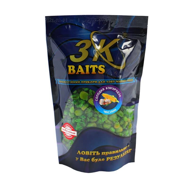 Солодка кукурудза 3K BAITS часник 0.4 кг 3k01503