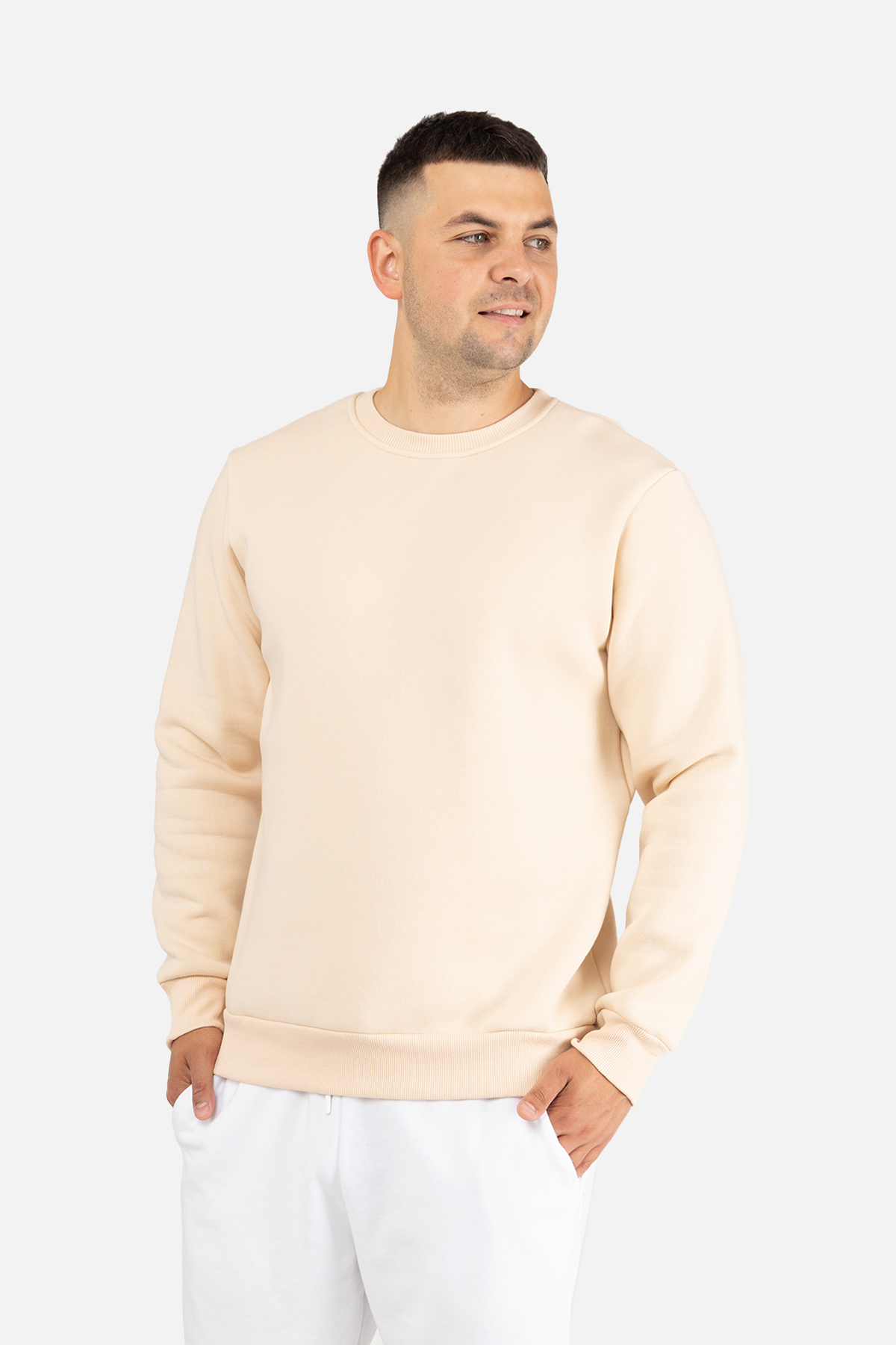 Чоловічий світшот Yuki ХXL Молочний ЦБ-00254625 (SKT001004987)