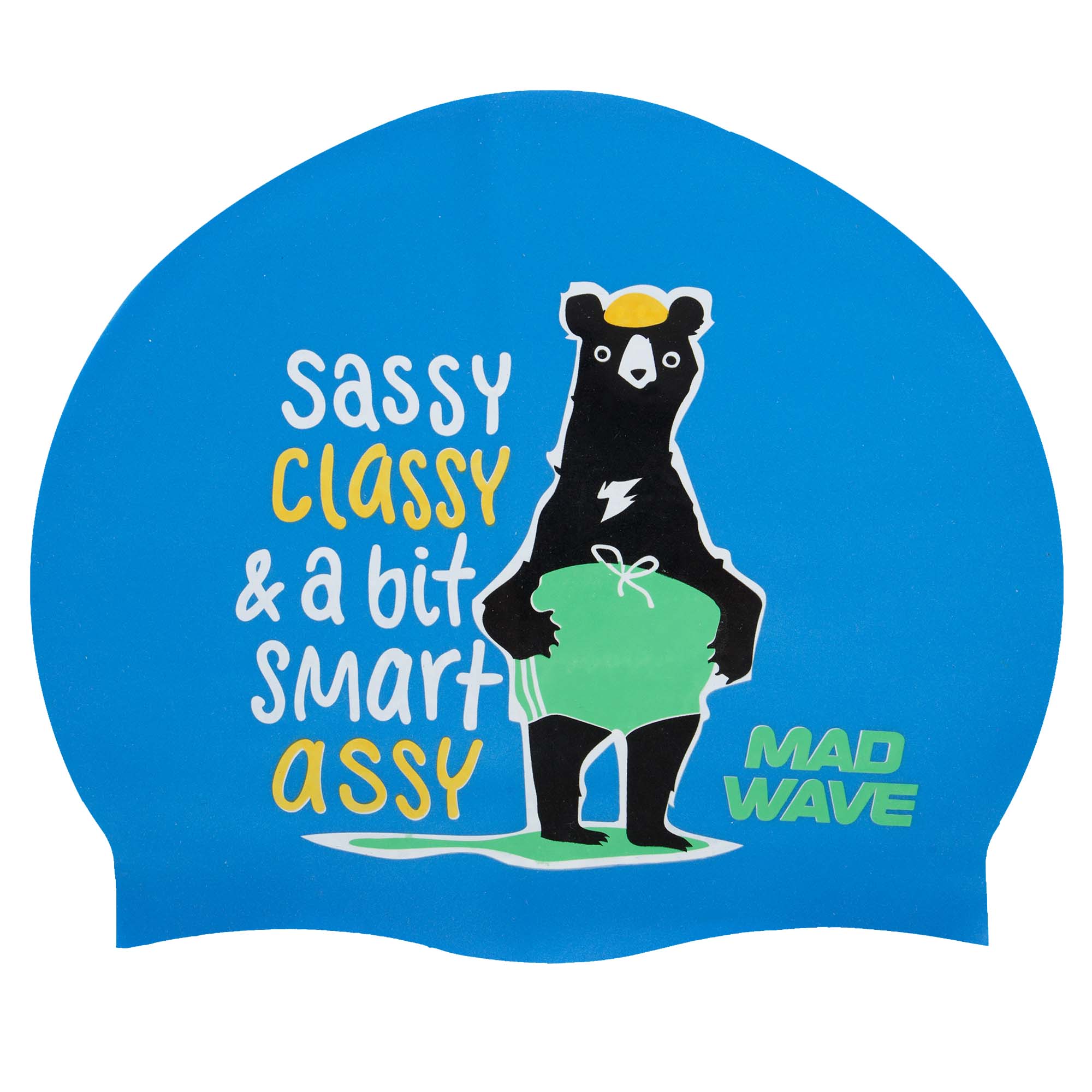 Шапочка для плавання силіконова юніорська MadWave Junior SMART ASSY M057002 Синій