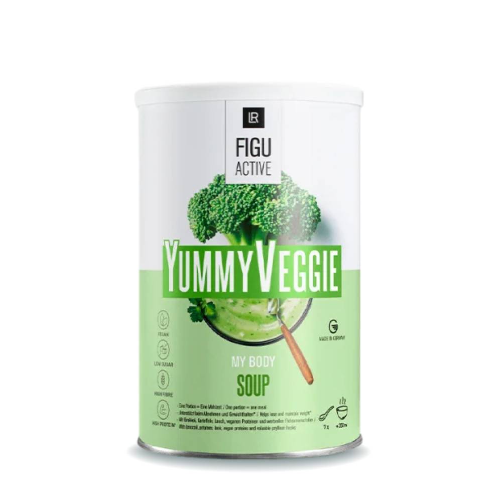 Розчинний суп зі смаком броколі картоплі та цибулі-порей для контролю ваги Yummy Viggie LR Figu Active 488 г (81246)