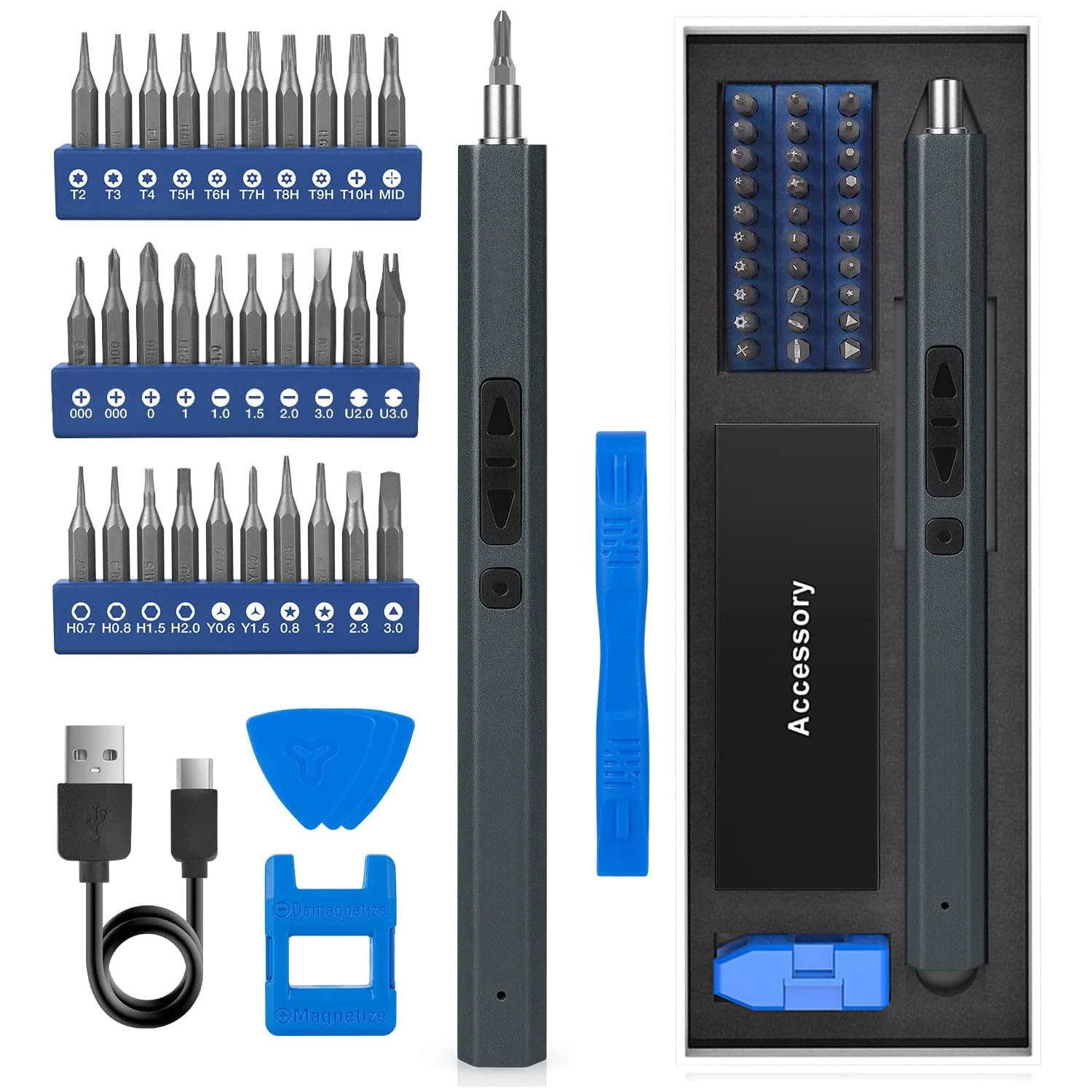 Електровикрутка з набором біт Kingsdun 36в1 (MT-36IN1)