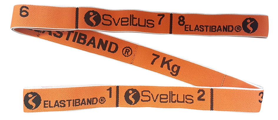 Еспандер для фітнесу Sveltus Elastiband Помаранчевий 7 кг QR код (SLTS-0145)