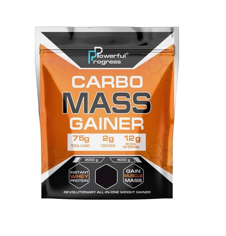 Гейнер Powerful Progress Carbo Mass Gainer 2000g (1086-100-69-2466921-20)