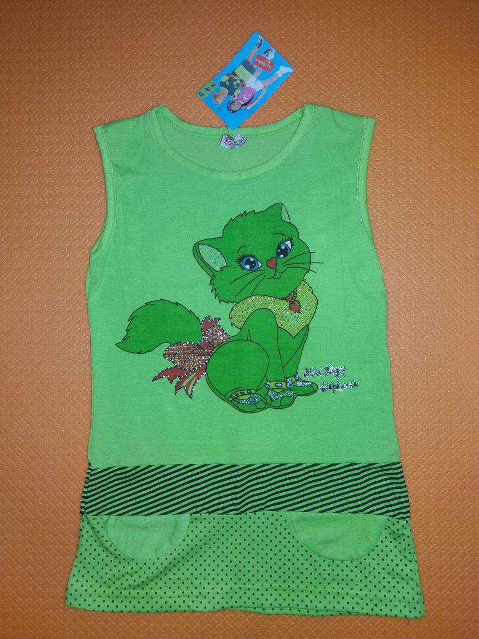 Сукня для дівчинки літня Mine р.116 см. Салатовий (ю132)