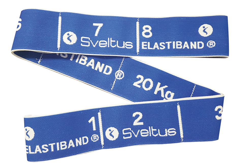 Еспандер для фітнесу Sveltus Elastiband Синій 20 кг QR код (SLTS-0008)