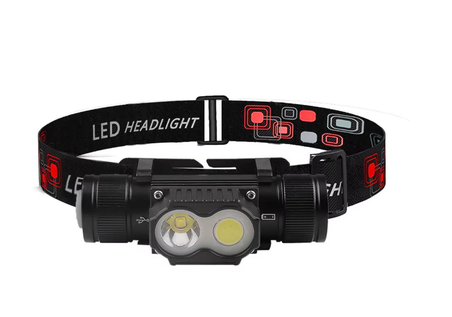 Ліхтар налобний акумуляторний Police PL-101L 1*18650 5840 type-C 6 режимів + червоне світло Чорний (30151418)