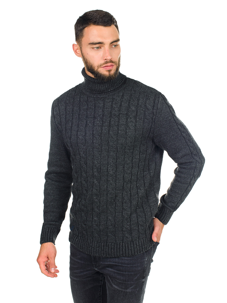 Чоловічий гольф з налокітниками SVTR Темно-сірий (297 48 темно-сірий)