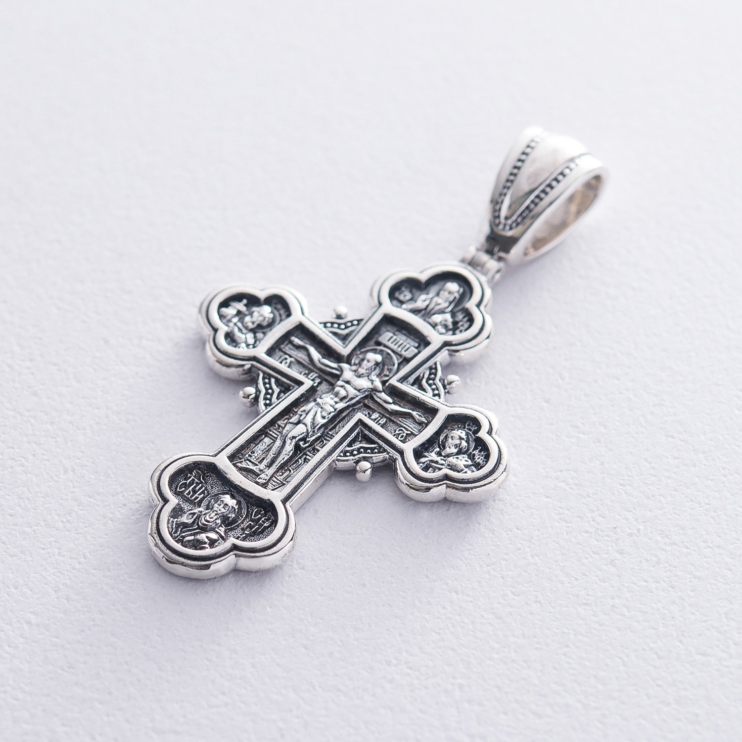 Православний хрест Розп'яття Христове, Олександр Невський, Димитрій Донський, Сергій Радонезький 132486 Онікс