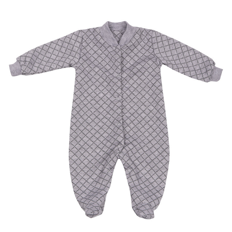 Дитячий теплий універсальний чоловічок на кнопках GABBI KB-23-6 Темно-сірий р.62 (13810)