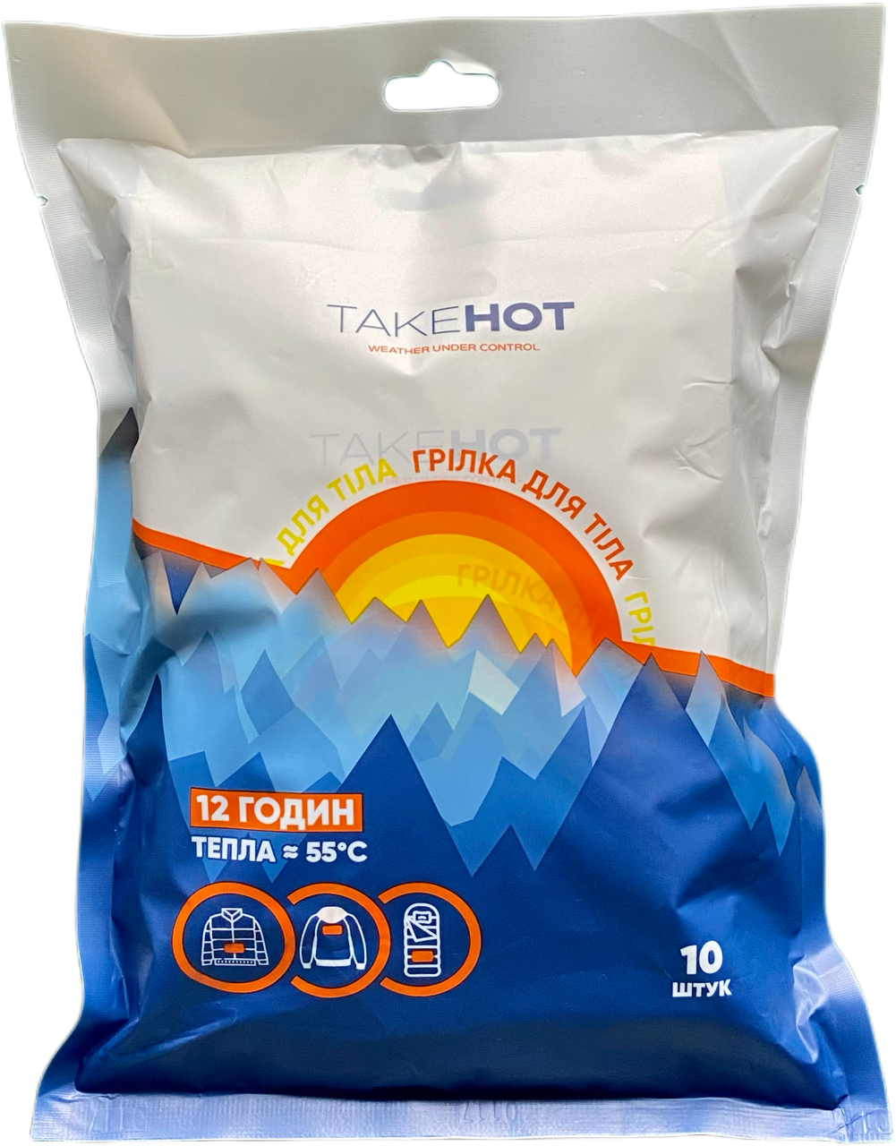 Грілка хімічна для тіла TakeHOT 10 шт (2400631107)