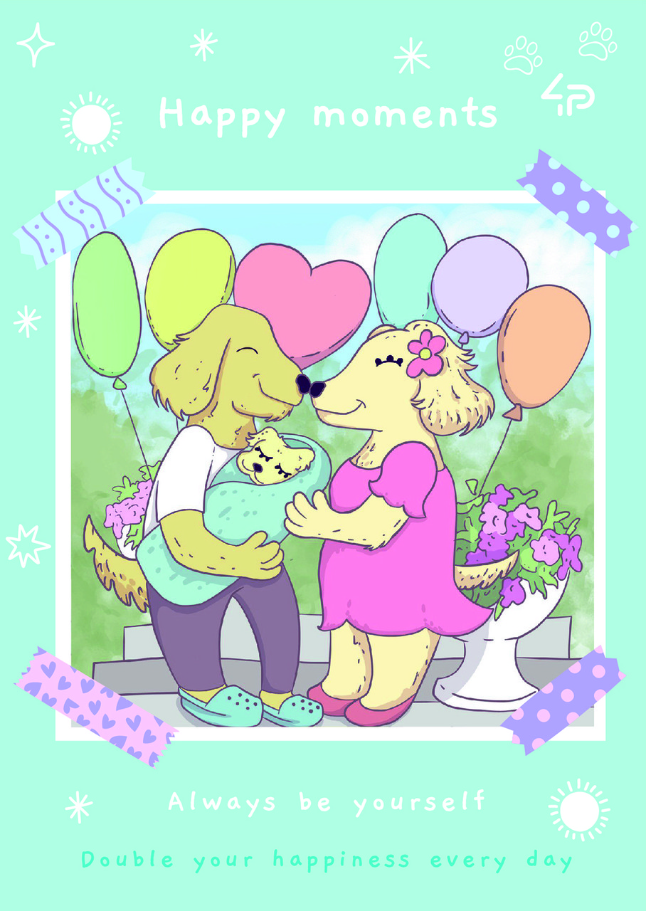 Блокнот TM 4Profi Puppies Щастя А6