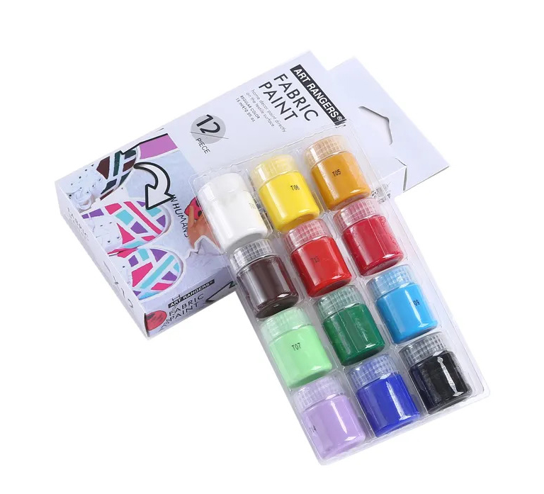 Набір фарб Art Rangers Fabric Paint для розпису тканини 12 кольорів по 15 мл (FAC1215)