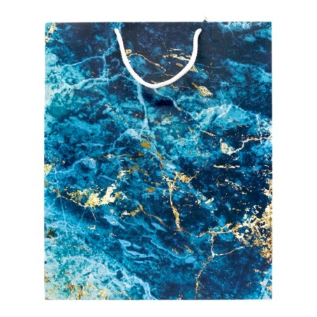 Пакет подарунковий Львівська Мануфактура Друку Мармур 27х33 см Різнокольоровий