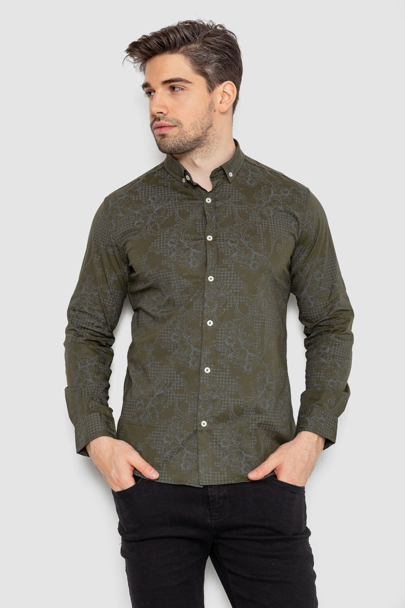 Сорочка чоловіча AGER Хакі 247R115 XXXL (112969_824656)