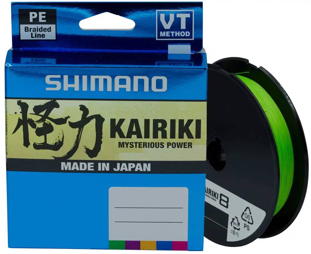 Шнур Shimano Kairiki 8 PE Mantis Green 150m 0.10mm 6.5kg (1013-2266.96.90)