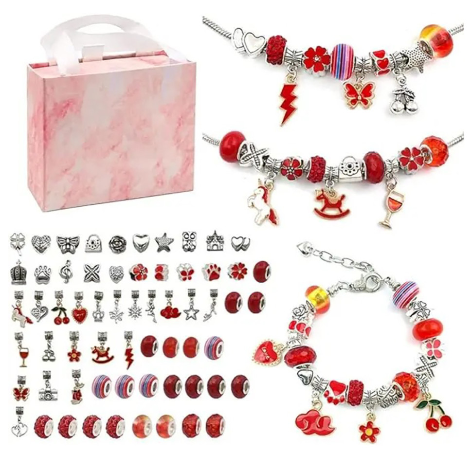 Набір для створення браслетів Пандора Bambi PDL610-4 червоний